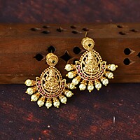 New Lakshmi Devi Attigai model Necklace with earings