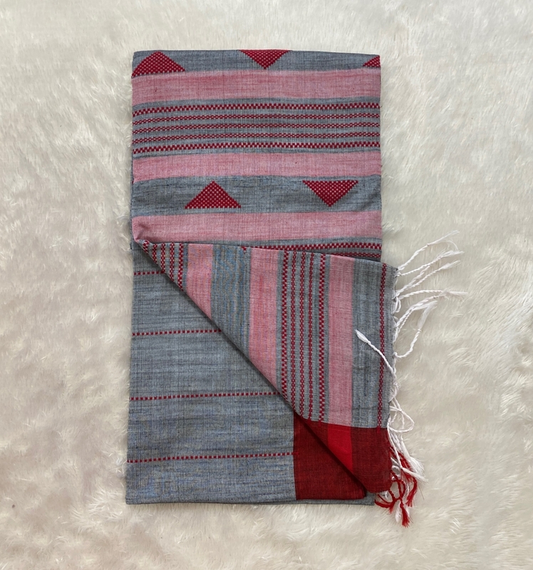 Veeksha – The Linen Cotton Saree (Triangle) SWS102