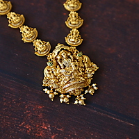 Premium polish Nagas Lakshmi necklace set