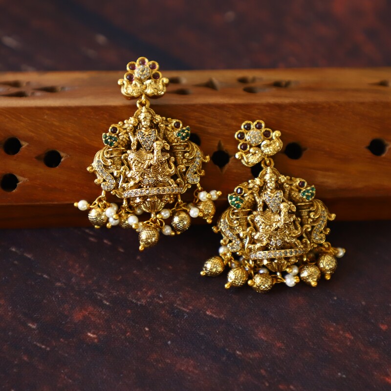 Premium polish Nagas Lakshmi necklace set