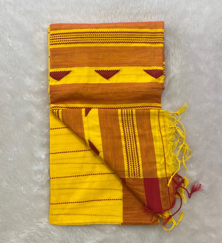 Veeksha – The Linen Cotton Saree (Triangle) SWS104