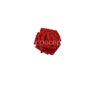 Red Medium Foam Rose With Leaves