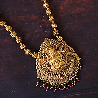 Antique maha Lakshmi kemp ball chain