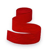 Net Lace Ribbon - Sky/Red