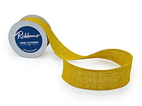 Mustard Yellow Burlap Ribbon