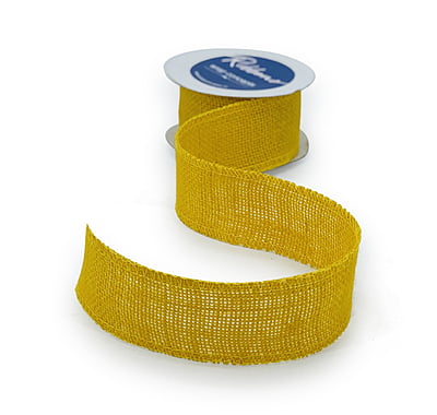 Mustard Yellow Burlap Ribbon
