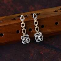 Square Shape  diamond Neckpiece