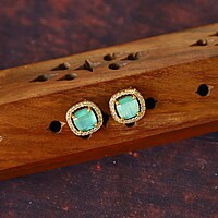 Unique design Rose gold finished neckpiece - Oval design