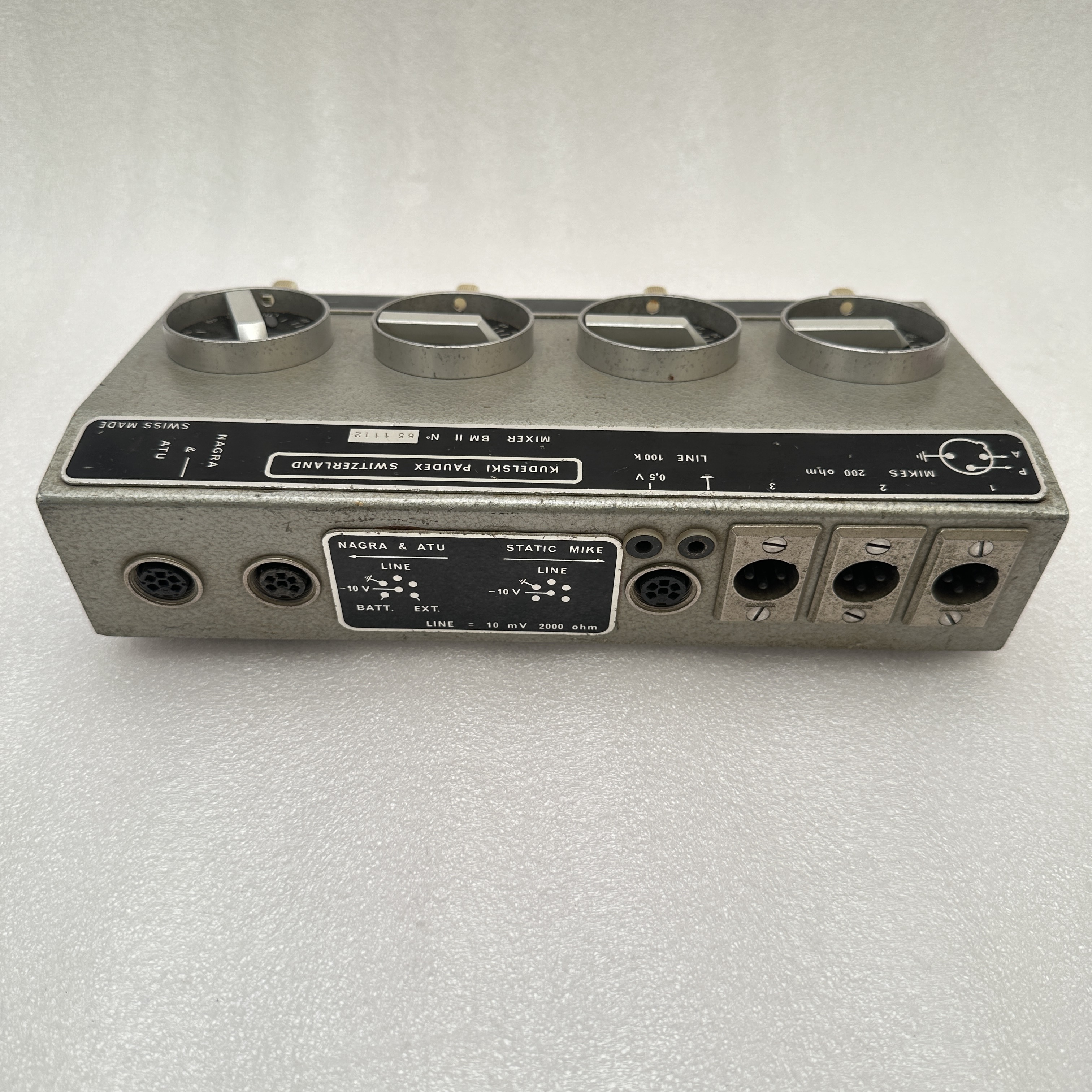 Nagra BM II Battery Mixer – Swiss Broadcast Mixer (Untested, As-Is) - BM II Nagra BM II Battery Mixer – Swiss Broadcast Mixer (Untested, As-Is) - BM II