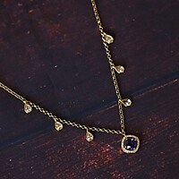 Unique design Rose gold finished neckpiece - Oval design