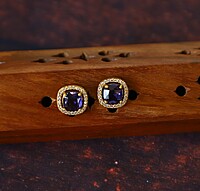 Unique design Rose gold finished neckpiece - Oval design