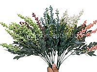 Leaves Bunch with Frosted Fern (Set of 2)