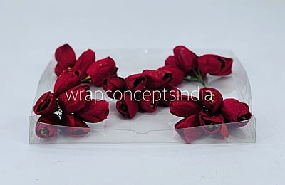 Ruby Tulip Buds on Stick