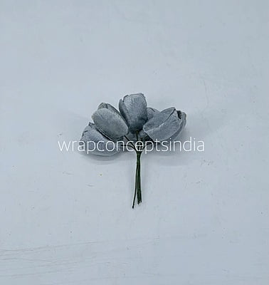 Dolphin Grey Tulip Buds on Stick