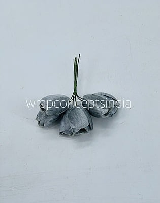 Dolphin Grey Tulip Buds on Stick