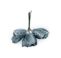 Dolphin Grey Tulip Buds on Stick