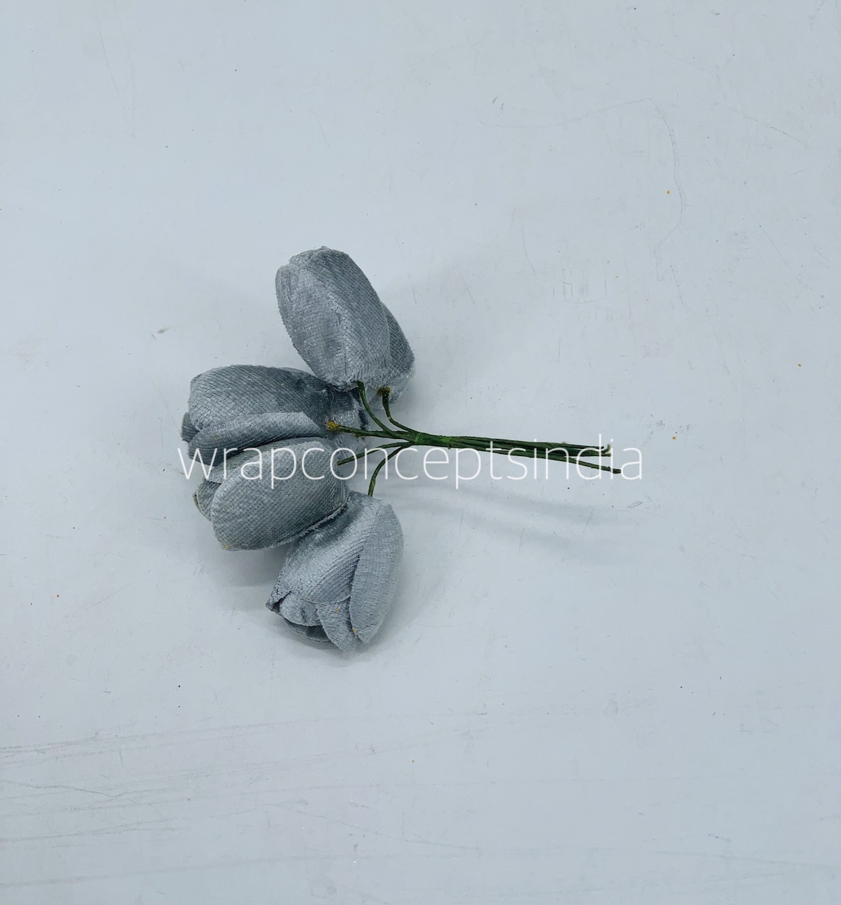 Dolphin Grey Tulip Buds on Stick