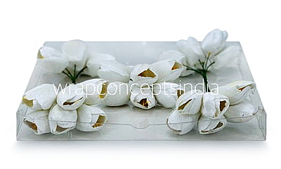 White Tulip Bud on Stick White Tulip Bud on Stick