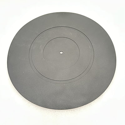 Turntable Platter LP - Rubber Mat - Black - TP-RMB