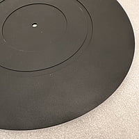 Turntable Platter LP - Rubber Mat - Black - TP-RMB