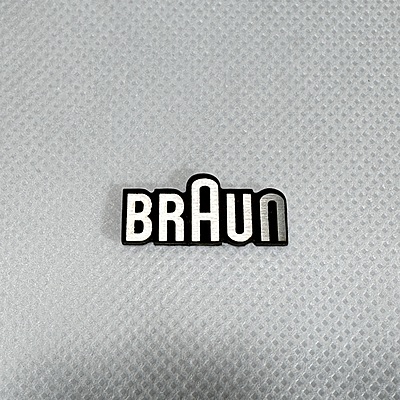 Replacement Metal Logo for Braun - ML-BRN-01