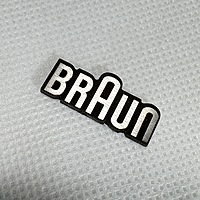 Replacement Metal Logo for Braun - ML-BRN-01