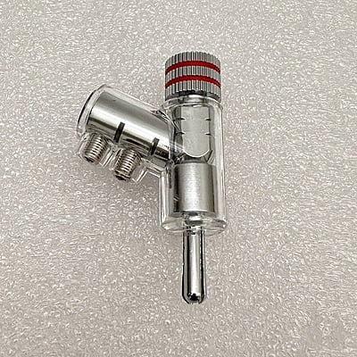 Banana Plug Y-Shaped Adapter Rhodium Plated - Red - BP-YRPR