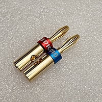 Banana Plug Gold Plated - Blue & Red Pair - BP-GBR-P Banana Plug Gold Plated - Blue & Red Pair - BP-GBR-P