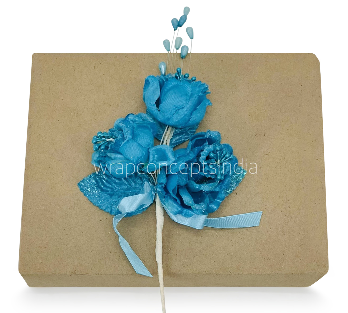 Turquoise Three Peony Ready Bunch