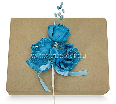 Turquoise Three Peony Ready Bunch