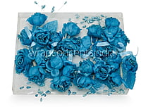 Turquoise Three Peony Ready Bunch
