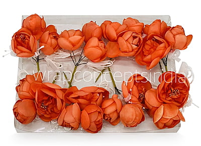 Peonies on stick – Orange Peonies on stick – Orange