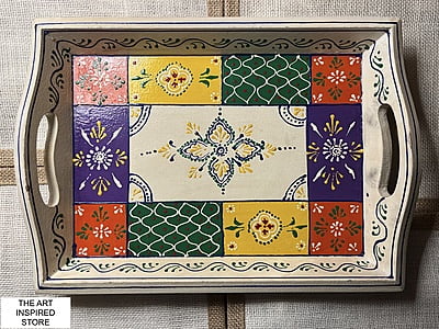 Art Inspired Tray - White | Small