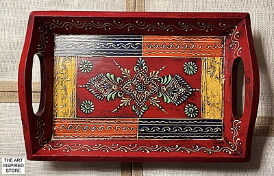 Art Inspired Tray - Maroon | Small