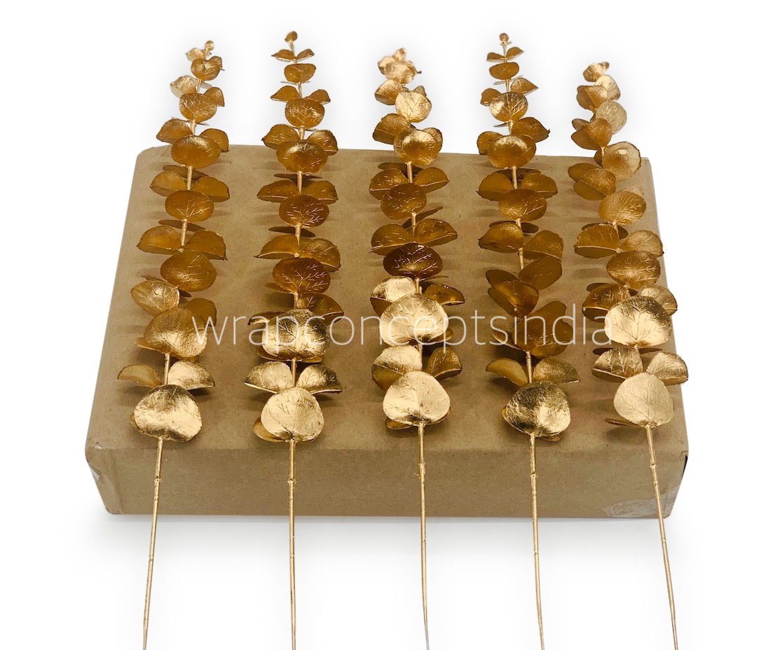 Gold Eucalyptus Leaves Bunch Gold Eucalyptus Leaves Bunch