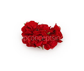 Small Rose on Stick - Red