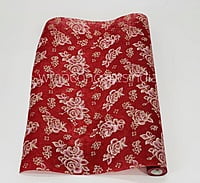 Maroon with Glitter Roses