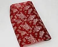 Maroon with Glitter Roses