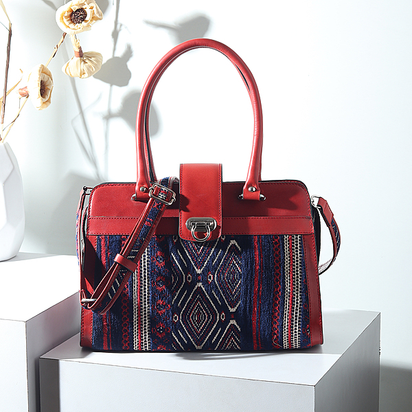 SATCHEL SILHOUETTE ROJA