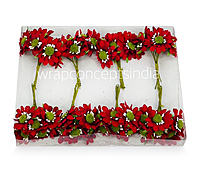 Sunflowers on stick - Red