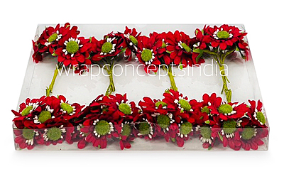 Sunflowers on stick - Red