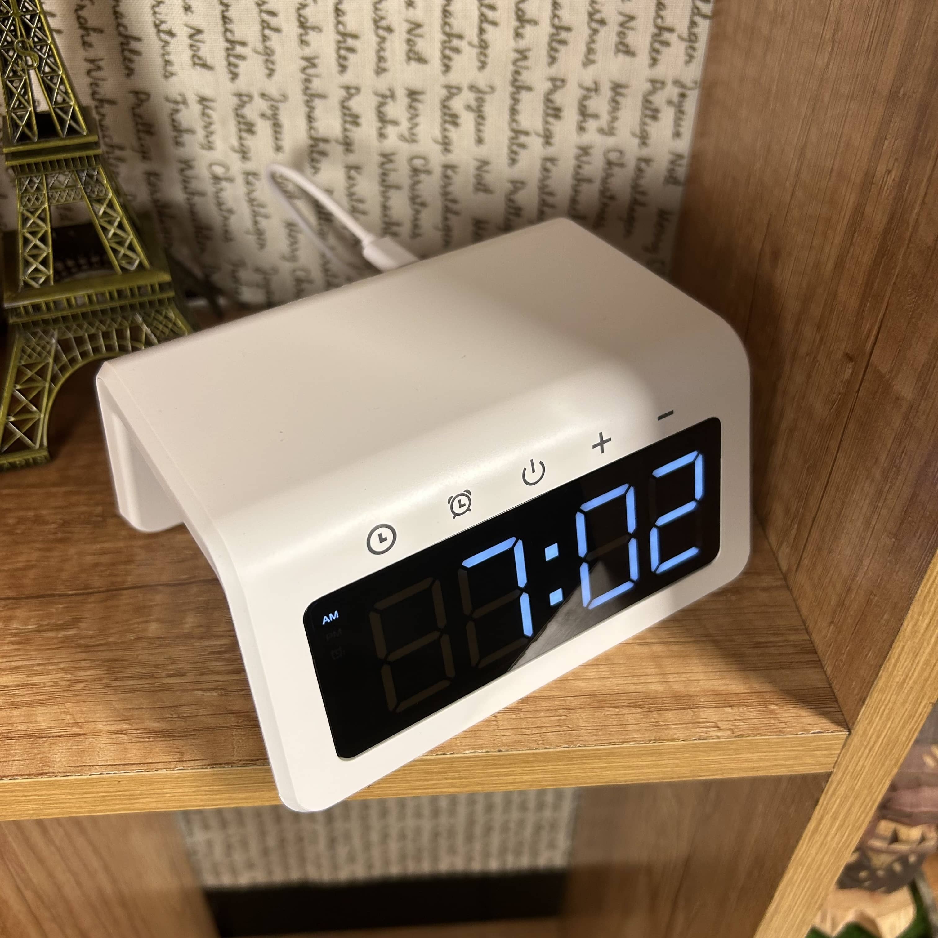 15W Wireless Charger "Arch", with Digital Clock and Ambient Light