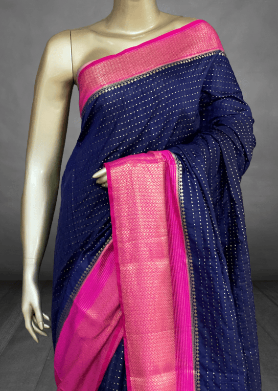 Manasa – Semi Silk Sarees (Broad Border) 14020