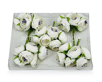 White Peonies on stick