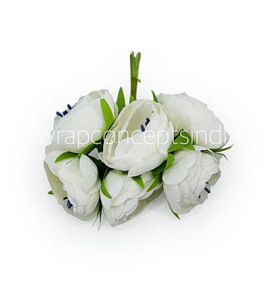 White Peonies on stick
