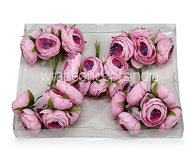 Candy Pink Peonies on stick