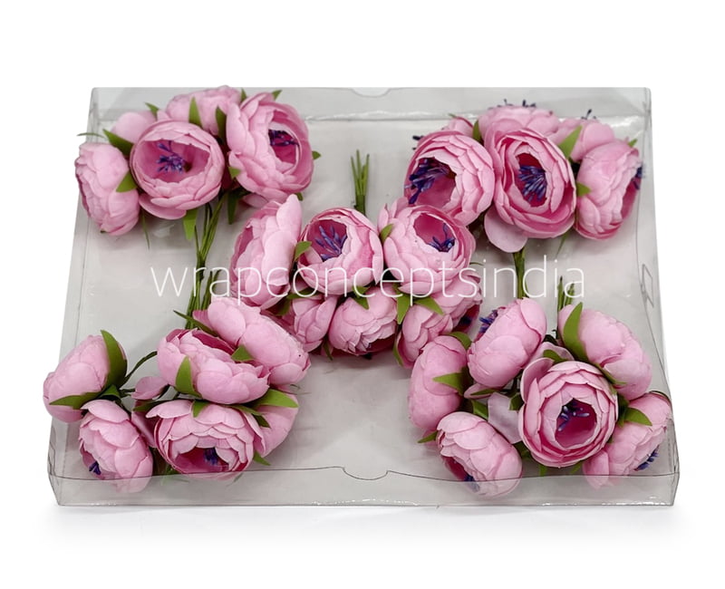 Candy Pink Peonies on stick