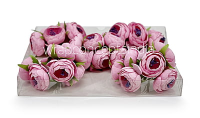 Candy Pink Peonies on stick