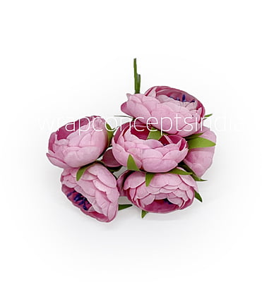 Candy Pink Peonies on stick