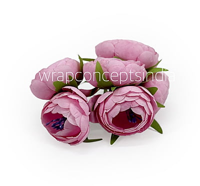 Candy Pink Peonies on stick